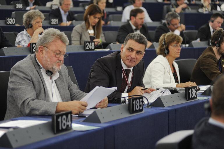 Foto 44: MEP in Plenary session in Strasbourg - week 39