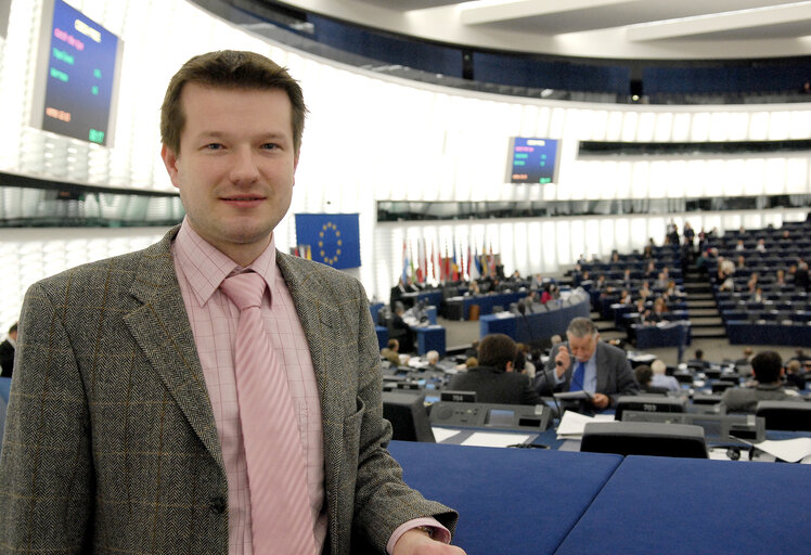 Fotografie 5: Martin KASTLER in Plenary Session in STrasbourg.