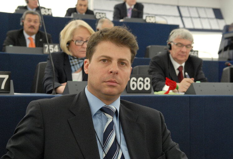 Billede 7: Miroslaw Mariusz PIOTROWSKI MEP in Plenary Session in Strasbourg.