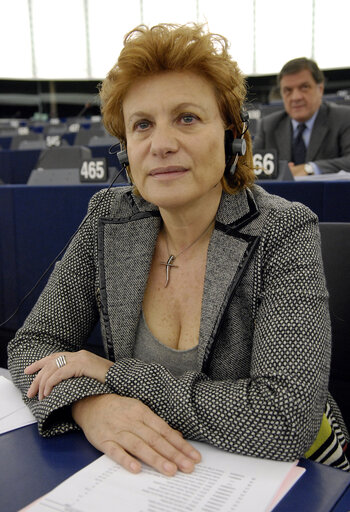 Maria Grazia PAGANO MEP in Plenary Session in Strasbourg.