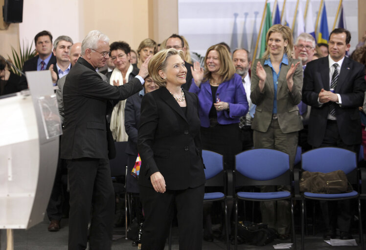 Fotografie 9: Secretary of State of the United States of America, will join EP President at Parliament in Brussels for a discussion with an audience of young Europeans.