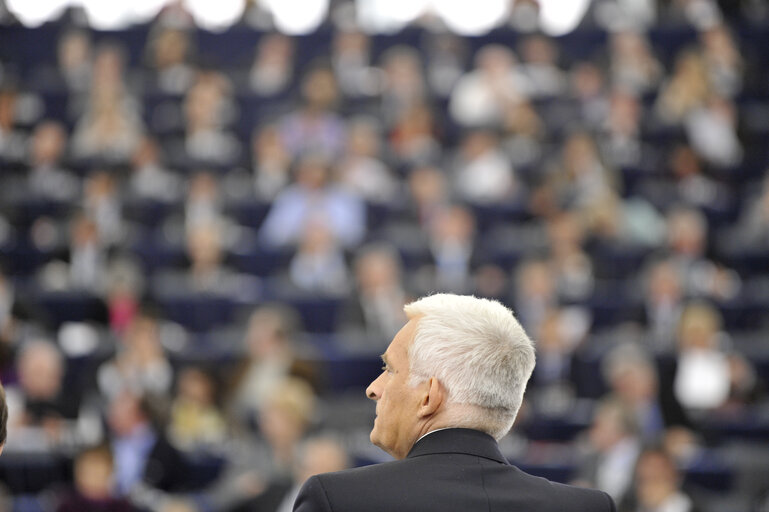 Fotó 1: Hemicycle in Strasbourg, during a plenary  session