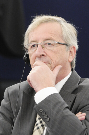 Fotografie 16: Plenary Session in Strasbourg - Week 39 - Question hour with the President of the Eurogroup and Prime Minister of Luxembourg