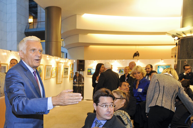 Foto 10: Exhibition gilad SHALIT with EP President and Speaker of the Knesset