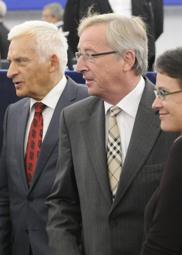 Fotografie 24: Plenary Session in Strasbourg - Week 39 - Question hour with the President of the Eurogroup and Prime Minister of Luxembourg