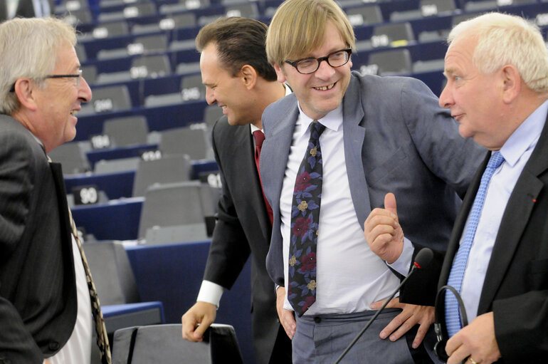 Fotografie 19: Plenary Session in Strasbourg - Week 39 - Question hour with the President of the Eurogroup and Prime Minister of Luxembourg