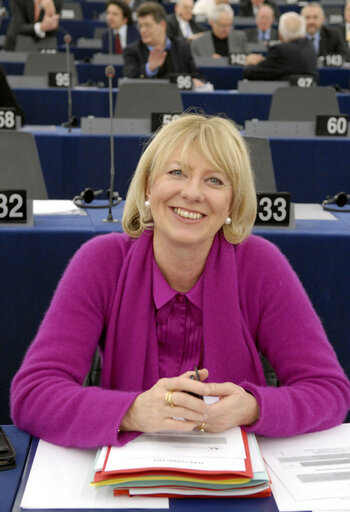 Billede 6: Karin RIIS-JORGENSEN MEP in Plenary Session in Strasbouirg.