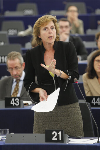 Billede 35: MEPs during plenary session in Strasbourg, week 39