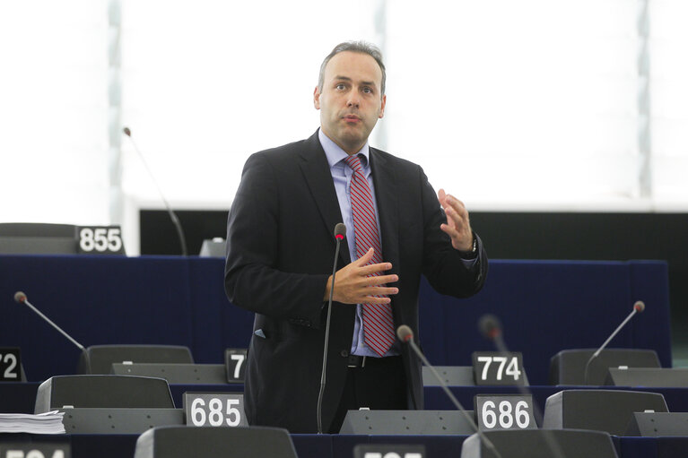 Billede 6: MEPs during plenary session in Strasbourg, week 39