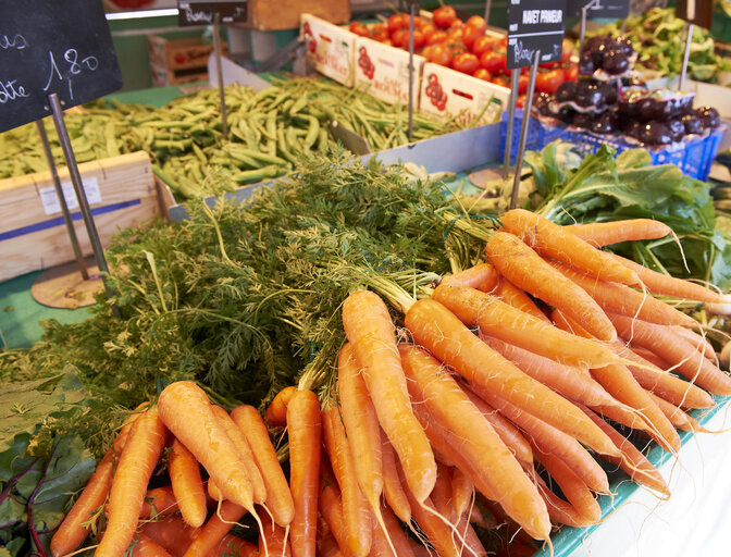 Fotografija 26: vegetable, market, carrot