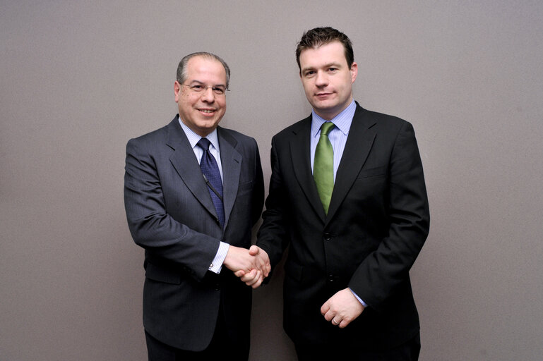 Alan KELLY MEP and Brazilian Ambassador to the EU meet at EP.