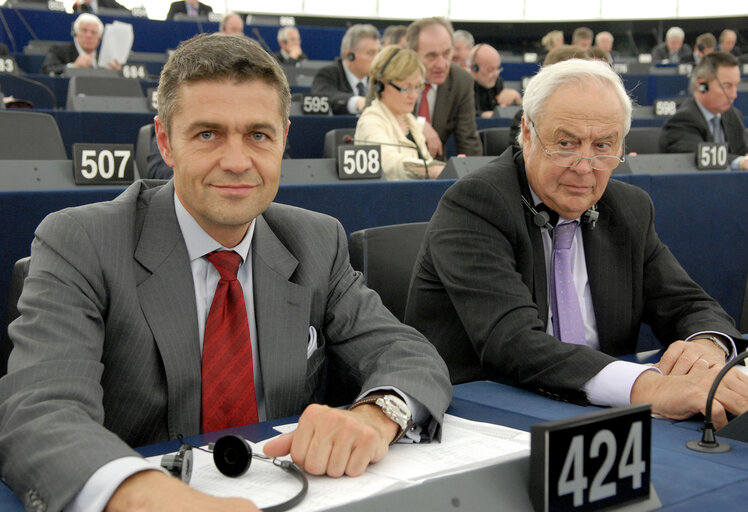 MEP in Plenary Session in Strasbourg