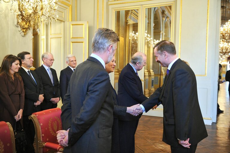 Nuotrauka 10: European Institutions leaders attend a New Year reception of the Belgian Royal family at the Royal Palace of Brusserls