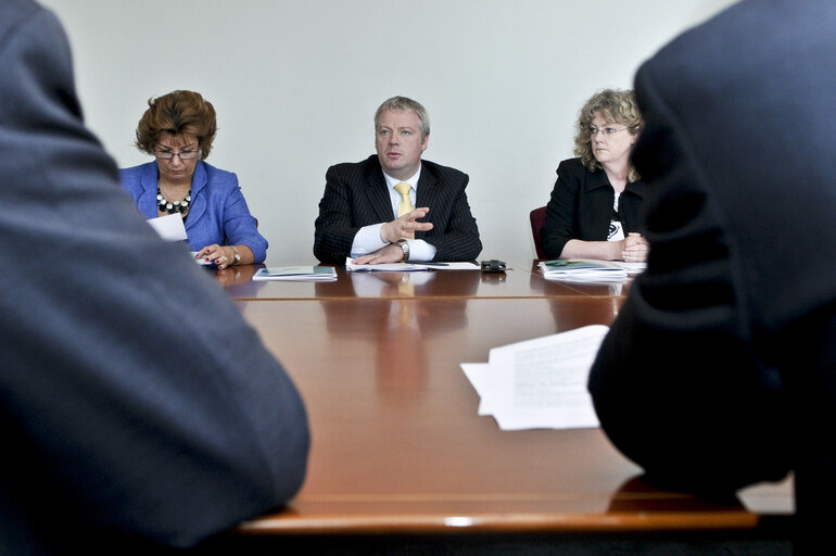 Meeting with the Irish Minister Sean CONNICK and Pat the Cope GALLAGHER