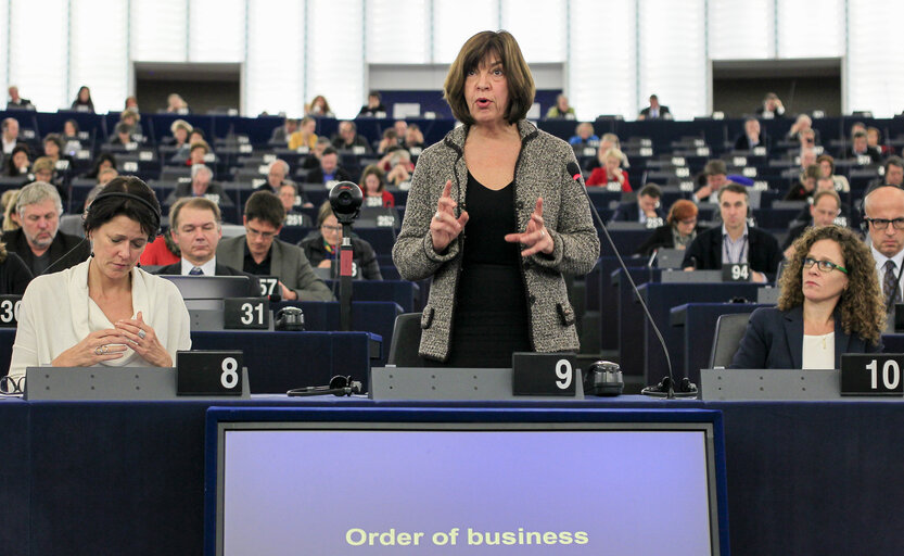 Plenary session week 51 2014 in Strasbourg - Order of business