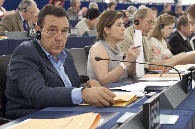 Guido MILANA Mep In the Strasbourg Hemicycle