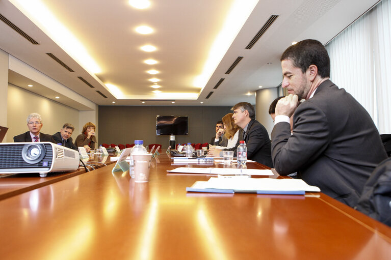 Foto 6: Study visit of High level officials from the Brazilian Congress - Meeting with the Director General of DG ITEC