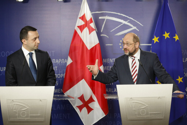 Fotografie 6: Martin SCHULZ - EP President meets with the Prime Minister of Georgia Irakli GARIBASHVILI