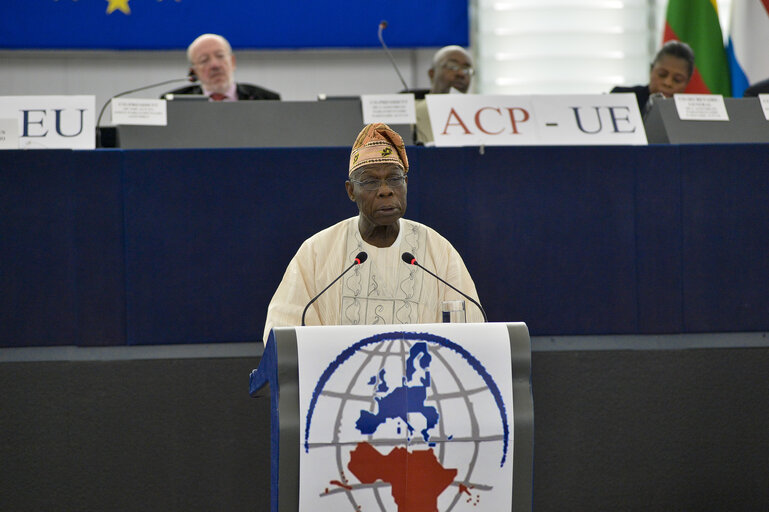 Fotografi 5: 28th ACP-EU Joint Parliamentary assembly in Strasbourg  Keynote debate ' Yes! Africa can live up to its ambitions '