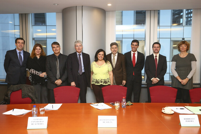 Photo 5: Study visit of High level officials from the Brazilian Congress - welcome by Mr Freddy Drexler, The Jurisconsult