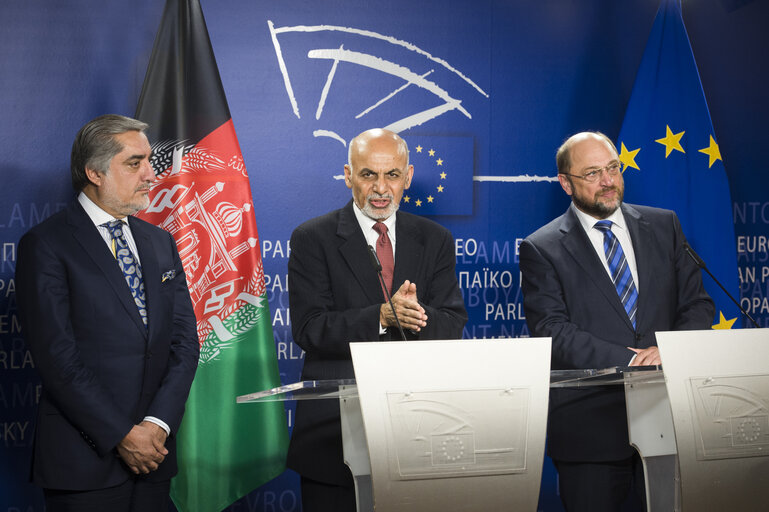 Press conference following the EP President meeting with the President and with the  Chief Executive Officer of Afghanistan.