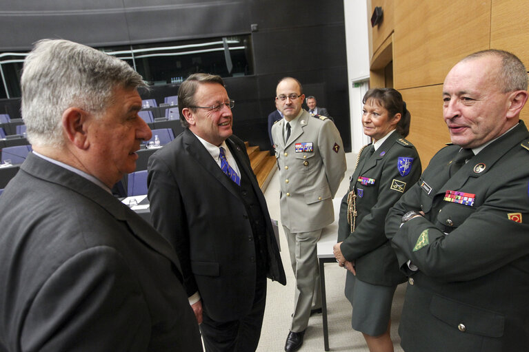 Foto 13: Paneuropean Working Group of the European People's Party - Lecture on the topic of 'Eurocorps, an instrument of peace ‚Äì at the service of EU, NATO and United Nations'