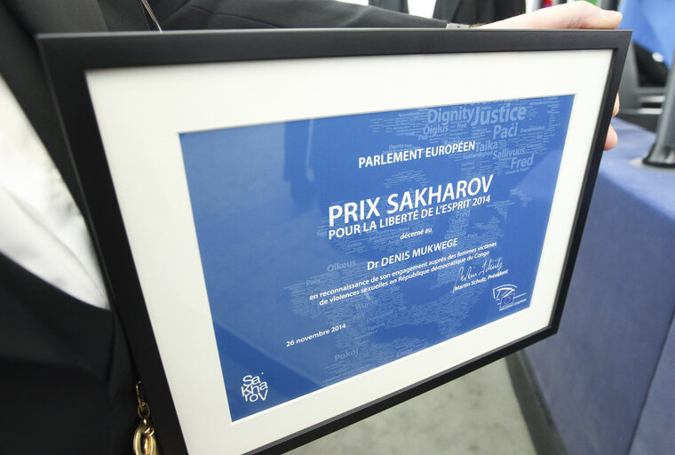 Valokuva 6: Sakharov Prize 2014 award ceremony in plenary presided by EP President