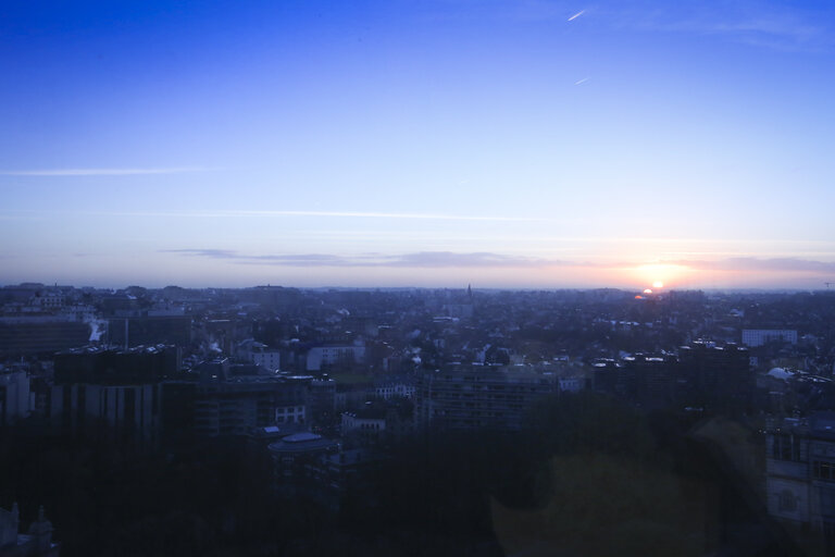 Sunrise on Brussels