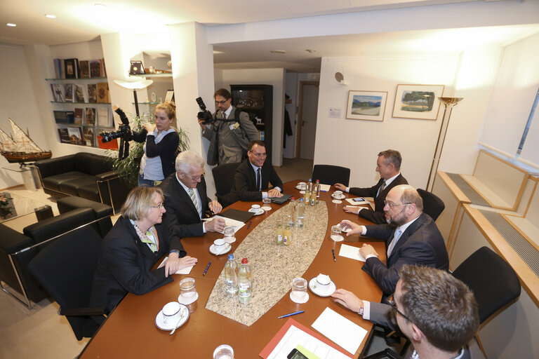 Fotogrāfija 1: Martin SCHULZ - EP President meets with German Politician Winfried KRETSCHMANN