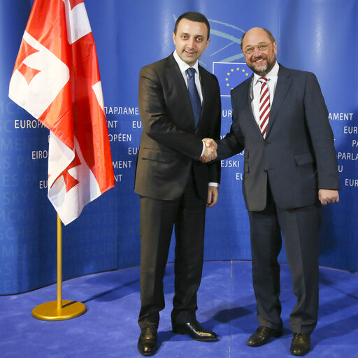 Foto 13: Official visit of the Prime Minister of Georgia to the European Parliament in Brussels