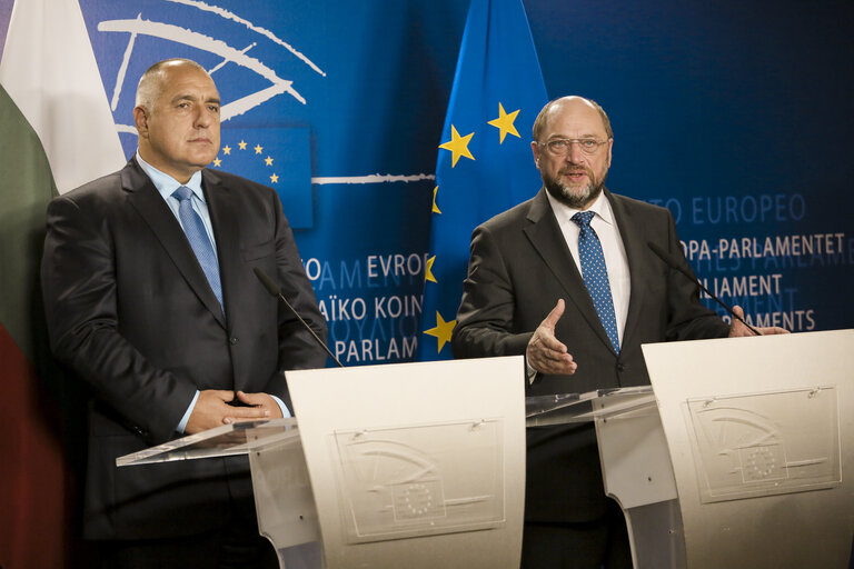 Φωτογραφία 6: Martin SCHULZ - EP President meets with Boyko BORISSOV, Prime Minister of Bulgaria