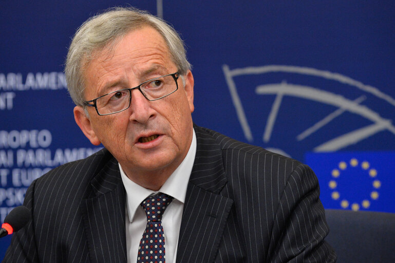 Fotografi 9: Press conference to announce the new President of the European Commission