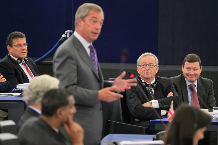 Fotografia 11: Plenary session week 29 -2014  Jean Claude JUNCKER is elected as new EC President