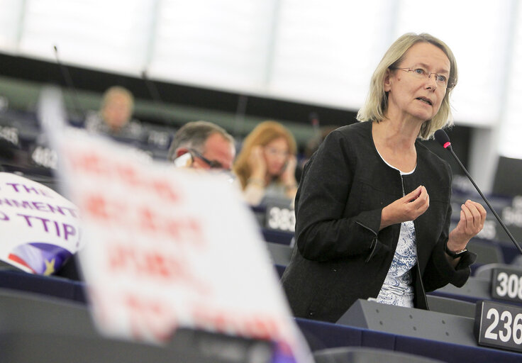 Foto 12: Plenary session week 29-2014 - Strasbourg - Transatlantic Trade and Investment Partnership (TTIP)