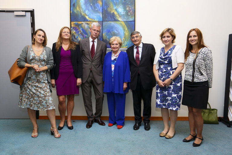 Inauguration of Astrid LULLING Lounge