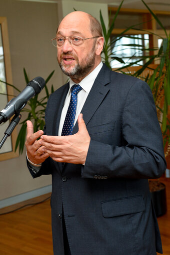 Foto 2: EP President reception for the newly elected members of the Bureau of the European Parliament.