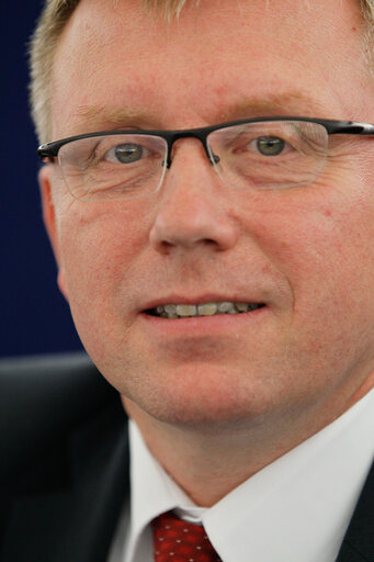 MEP Joachim SCHUSTER in the Strasbourg building