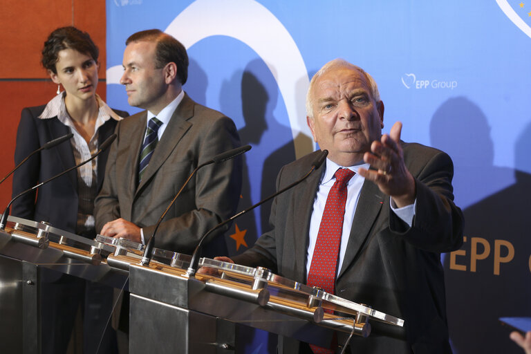 Press point by Joseph DAUL and Manfred WEBER, new EPP group leader