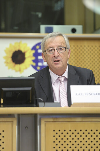 Fotografie 4: President-designate of the European Commission meets with Greens/EFA group