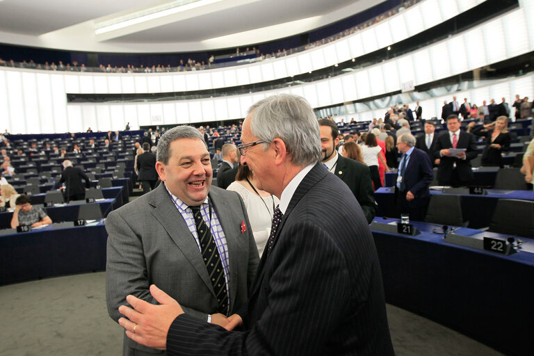 Fotografia 2: Plenary session week 29 -2014  Jean Claude JUNCKER is elected as new EC President