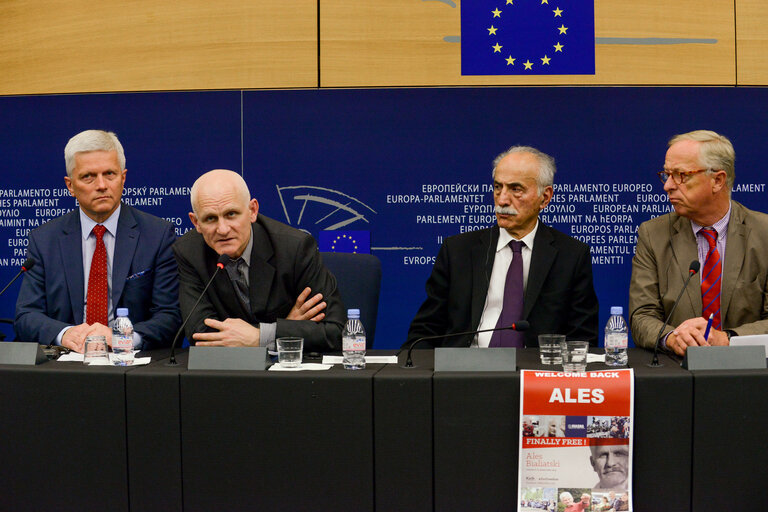 Press Conference - Finally Free : Ales BIALIATSKI