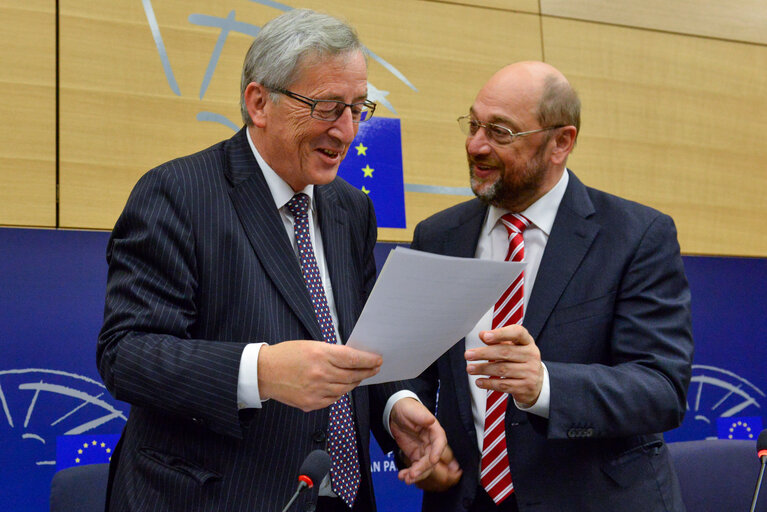 Fotografi 19: Press conference to announce the new President of the European Commission