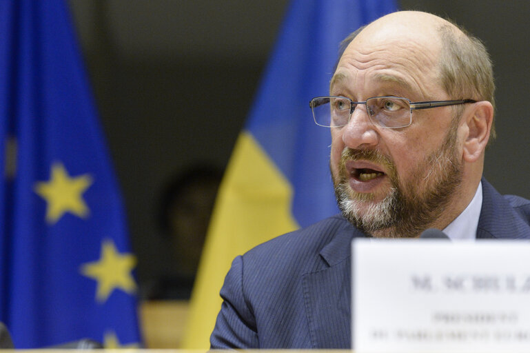 Fotografija 6: Ukraine Week at the European Parliament - High-level conference EP - Verkhovna RADA of Ukraine on capacity building for reform.  Opening.