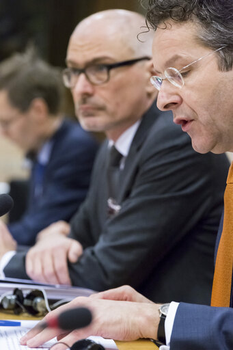 Photo 10: ECON Committee meeting in the Presence of the Dutch Minister for Finance