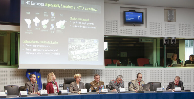 Fotografija 6: SEDE Exchange of views with the Commanding General of Eurocorps