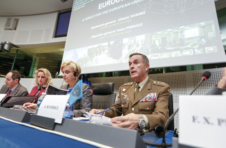 Fotografija 13: SEDE Exchange of views with the Commanding General of Eurocorps