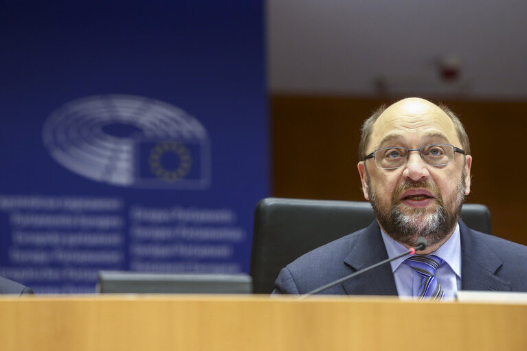 Photo 5 : Martin SCHULZ - EP President chairing of the Plenary: Conclusions of the European Council meeting of 18 and 19 February 2016