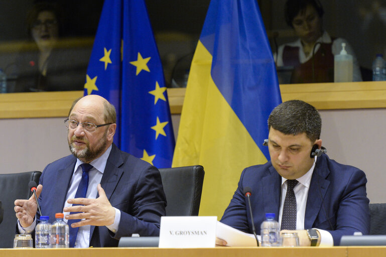 Fotografija 8: Ukraine Week at the European Parliament - High-level conference EP - Verkhovna RADA of Ukraine on capacity building for reform.  Opening.