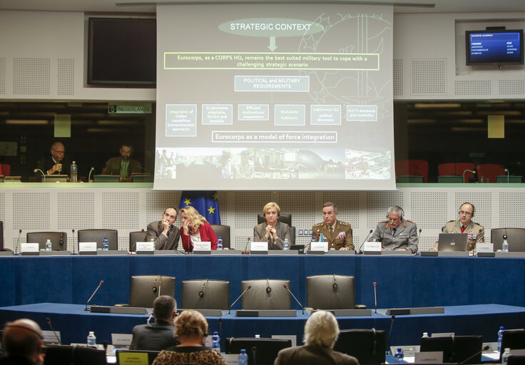 Fotografija 9: SEDE Exchange of views with the Commanding General of Eurocorps