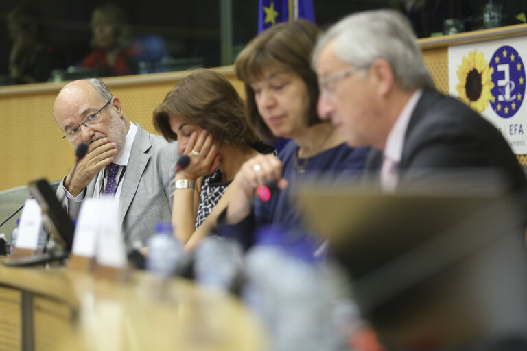 Fotografie 3: President-designate of the European Commission meets with Greens/EFA group